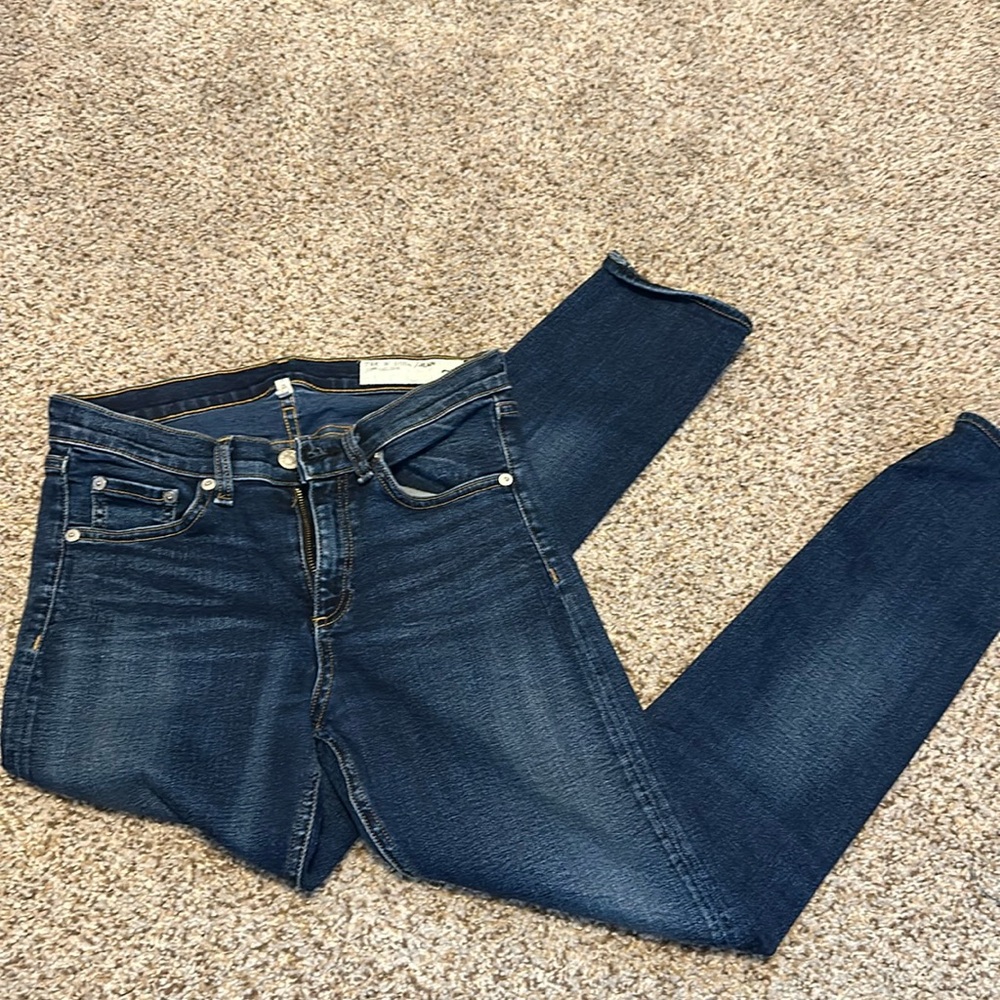Rag and bone high rise skinny jeans